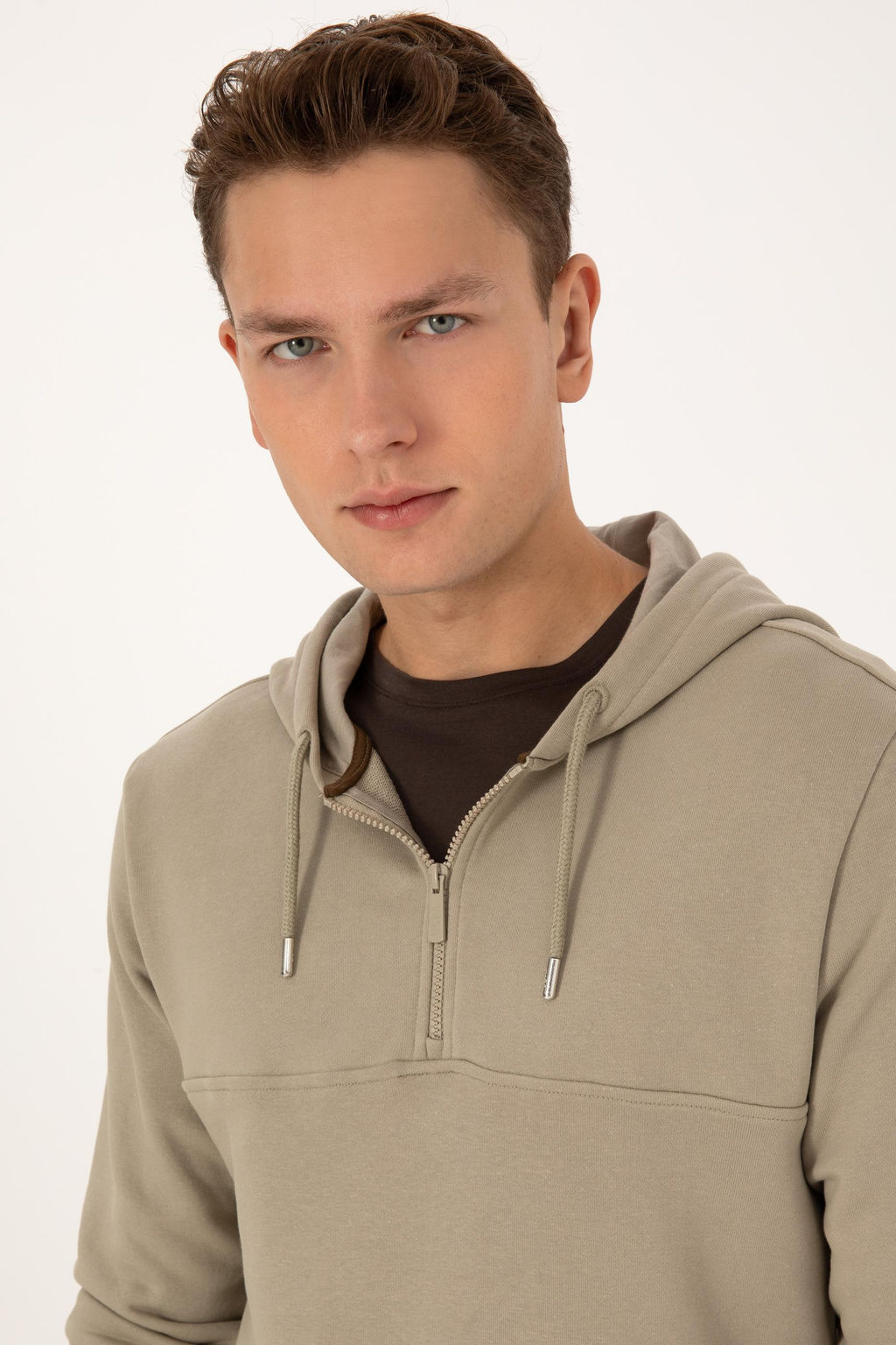 Erkek A__k Haki Sweatshirt - U.s. polo assn фото 2