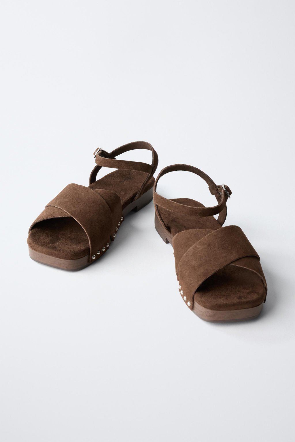 LEATHER CLOGS WITH THIN SOLE - Zara фото 3