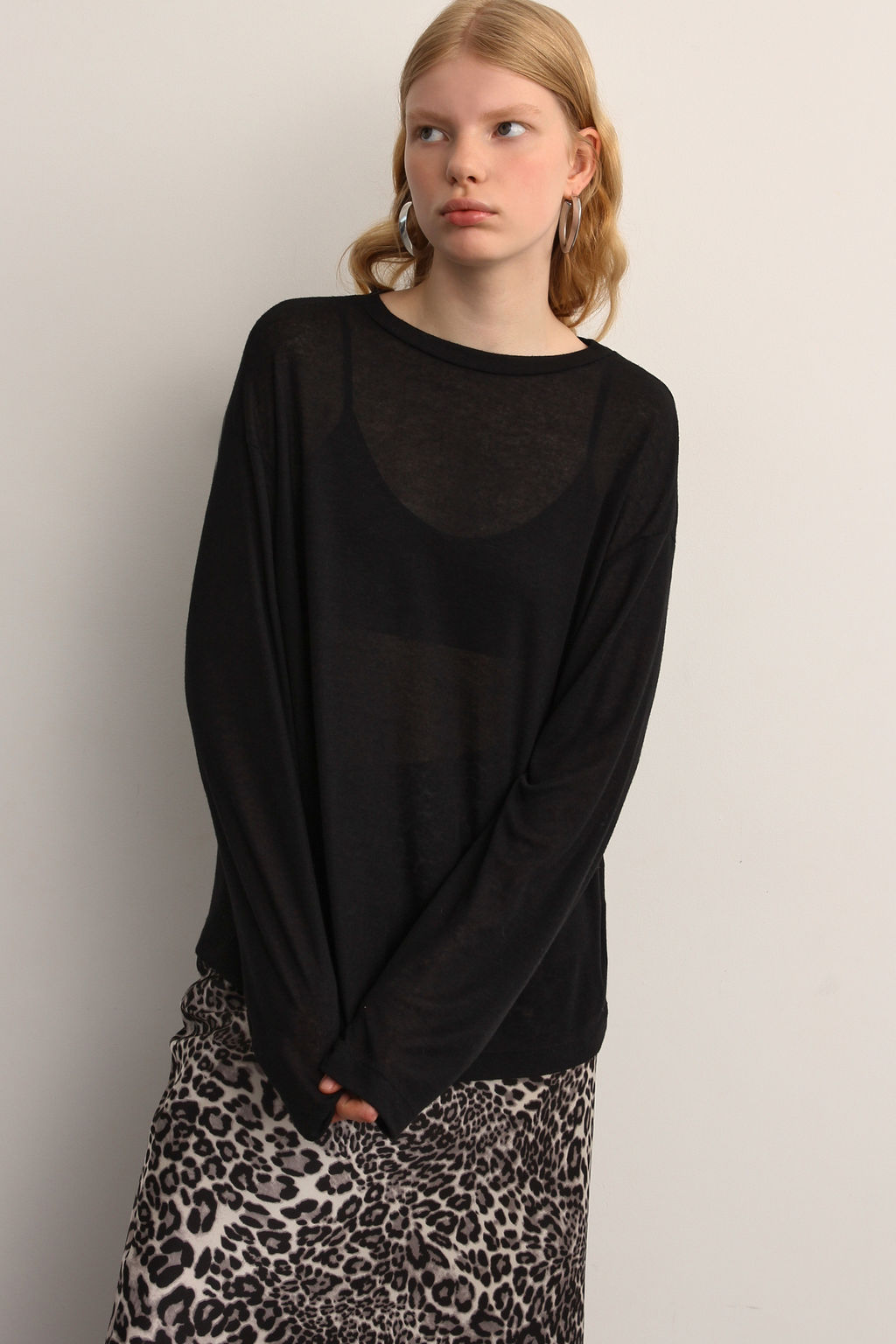 Лонгслив из трикотажа прямого силуэта - Mollis фото 3