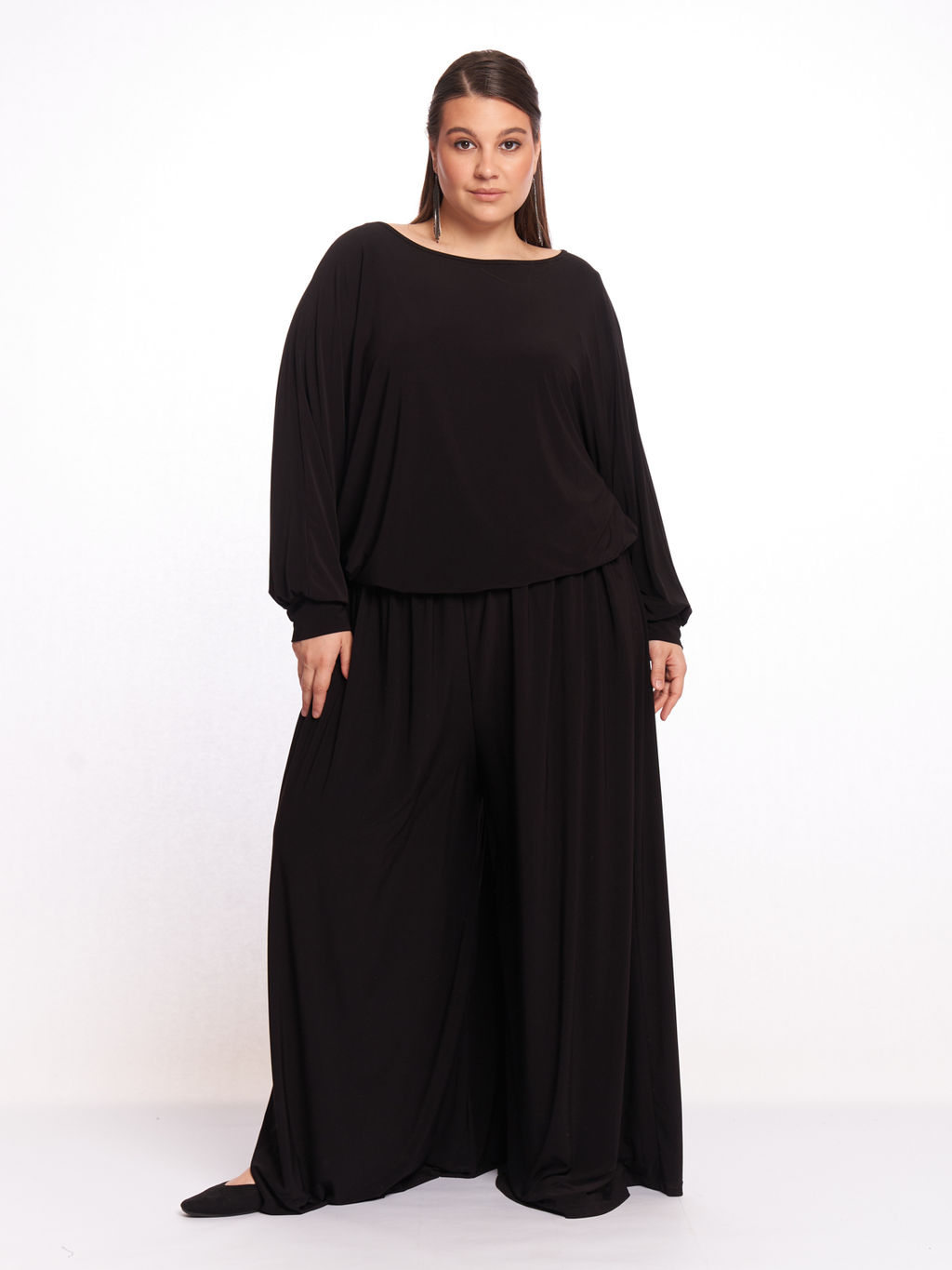 Брюки широкие BB19707BLK01 - Артесса фото 6