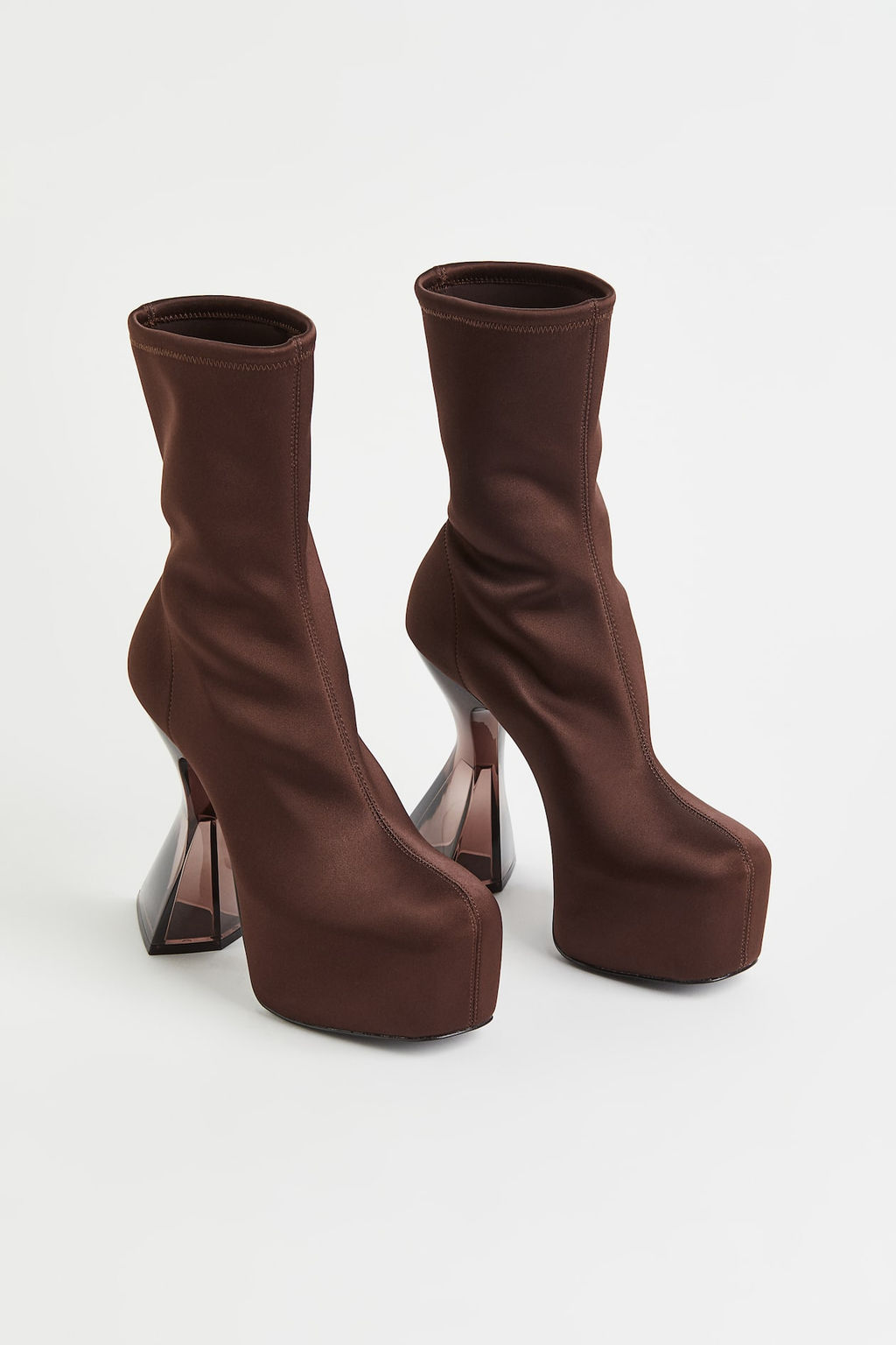 Botas de saten con plataforma - H&m фото 5