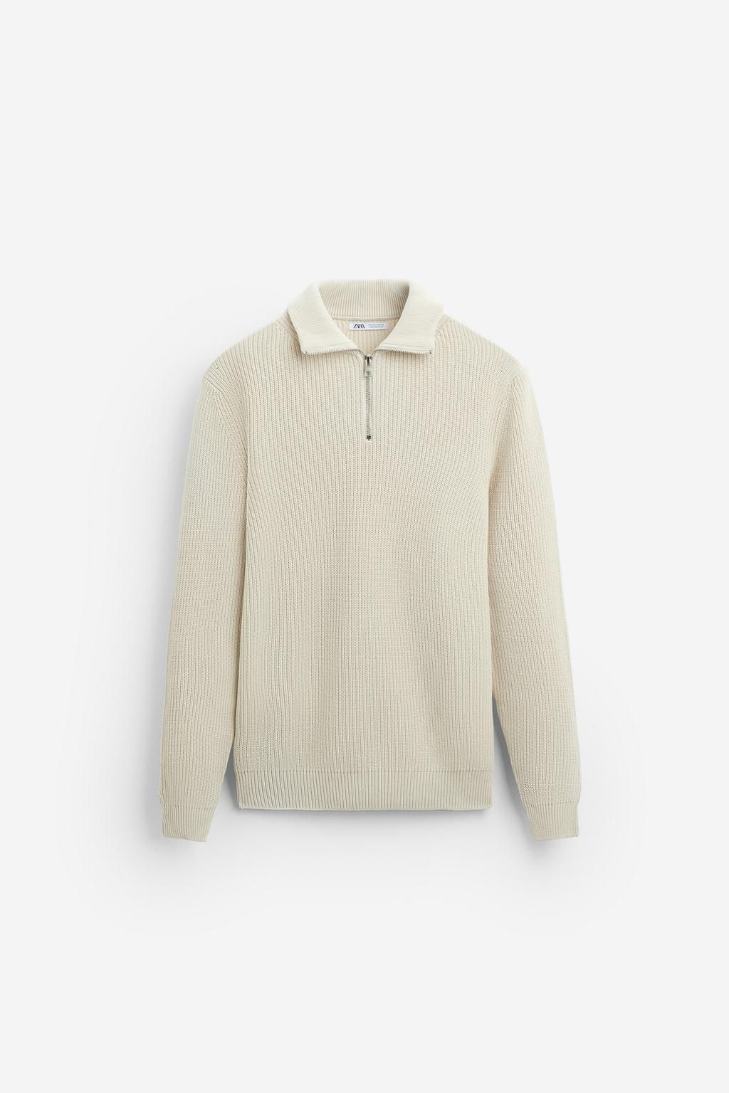QUARTER-ZIP SWEATER - Zara фото 44