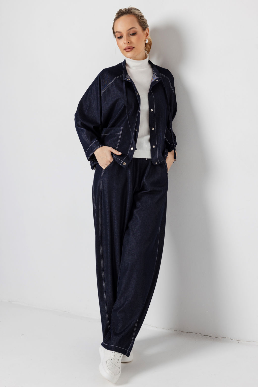 Жакет женский 4510/01/Синий, джинс