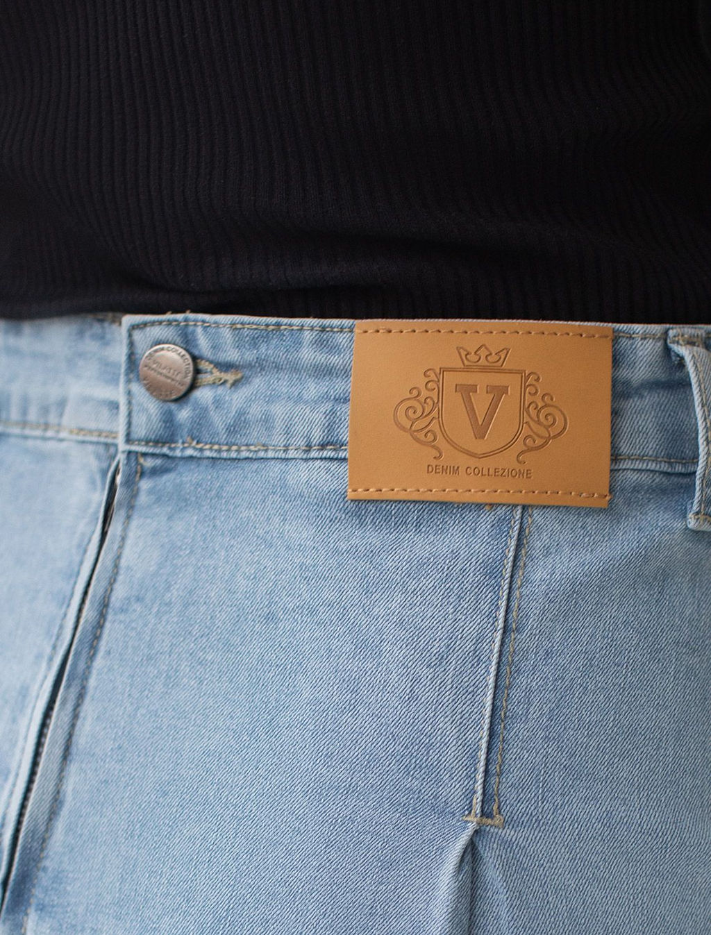 Юбка из эластичного денима