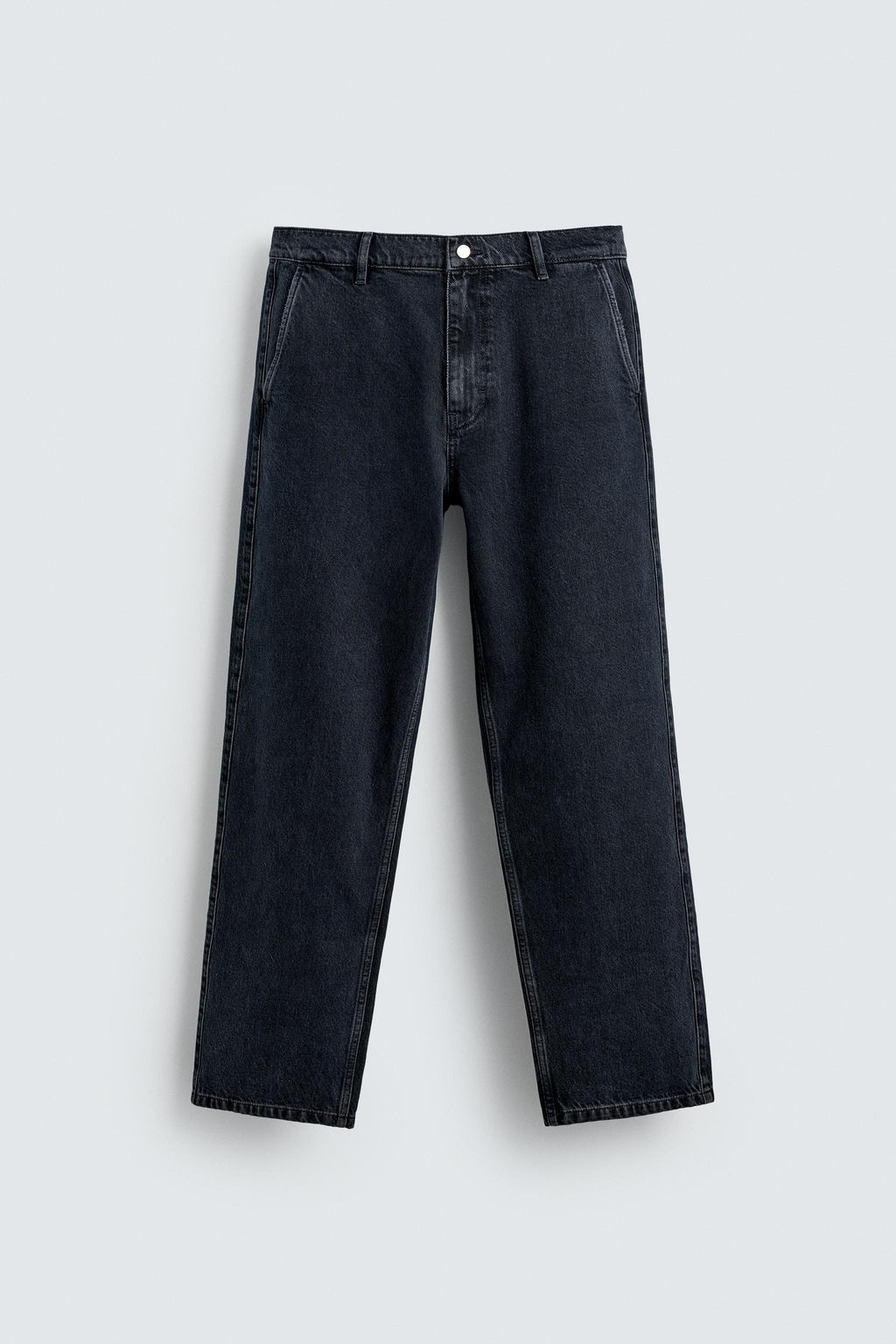 DENIM CHINO TROUSERS - Zara фото 8