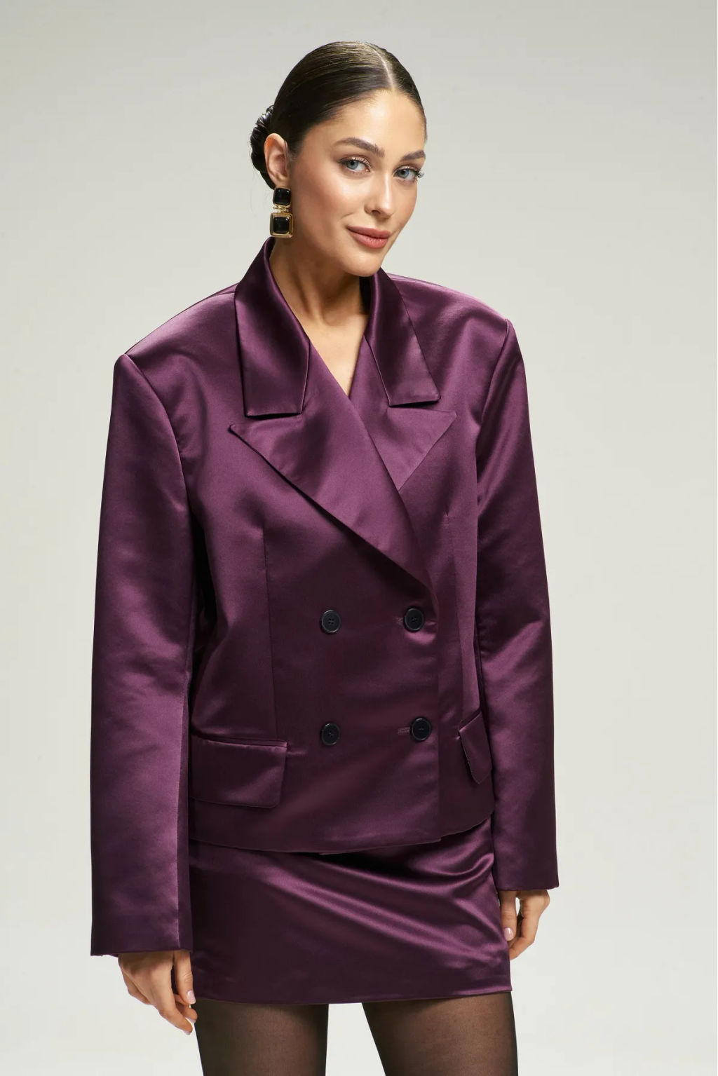 Жакет атласный Plum