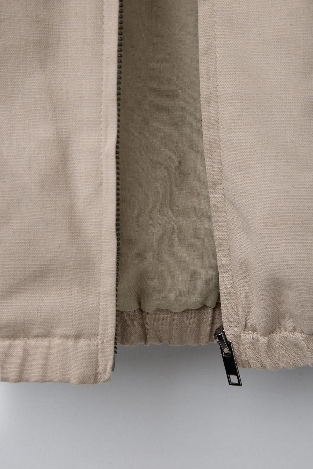 LINEN BLEND BOMBER JACKET - Zara фото 7