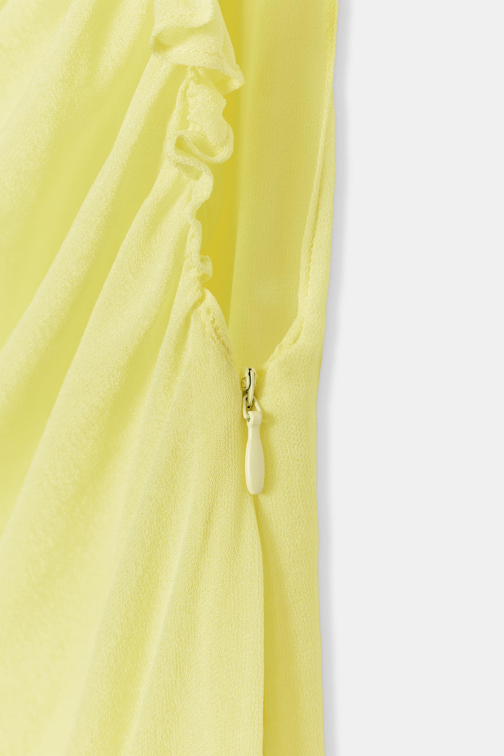 VESTIDO LARGO GEORGETTE / Amarillo lim?n - Zara фото 7