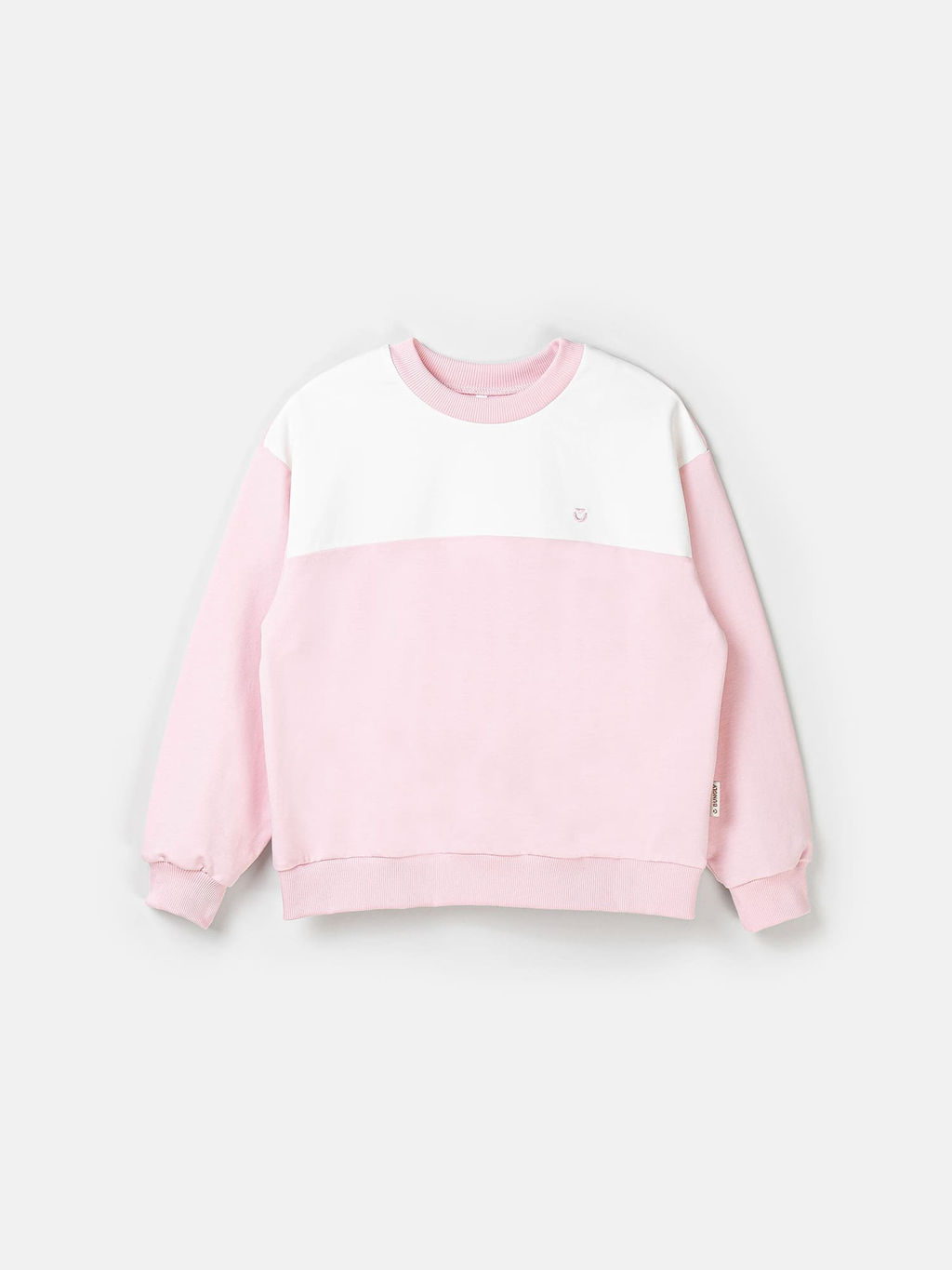 Свитшот облегченный Колор блок Зефир укороченный 7+