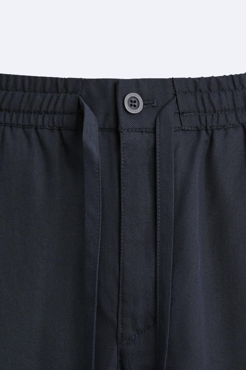 LYOCELL JOGGER WAIST TROUSERS - Zara фото 10