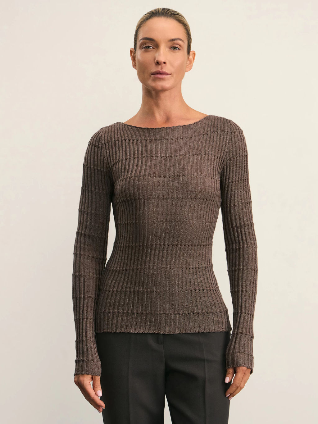 Вязаный лонгслив / Zarina  фото 3