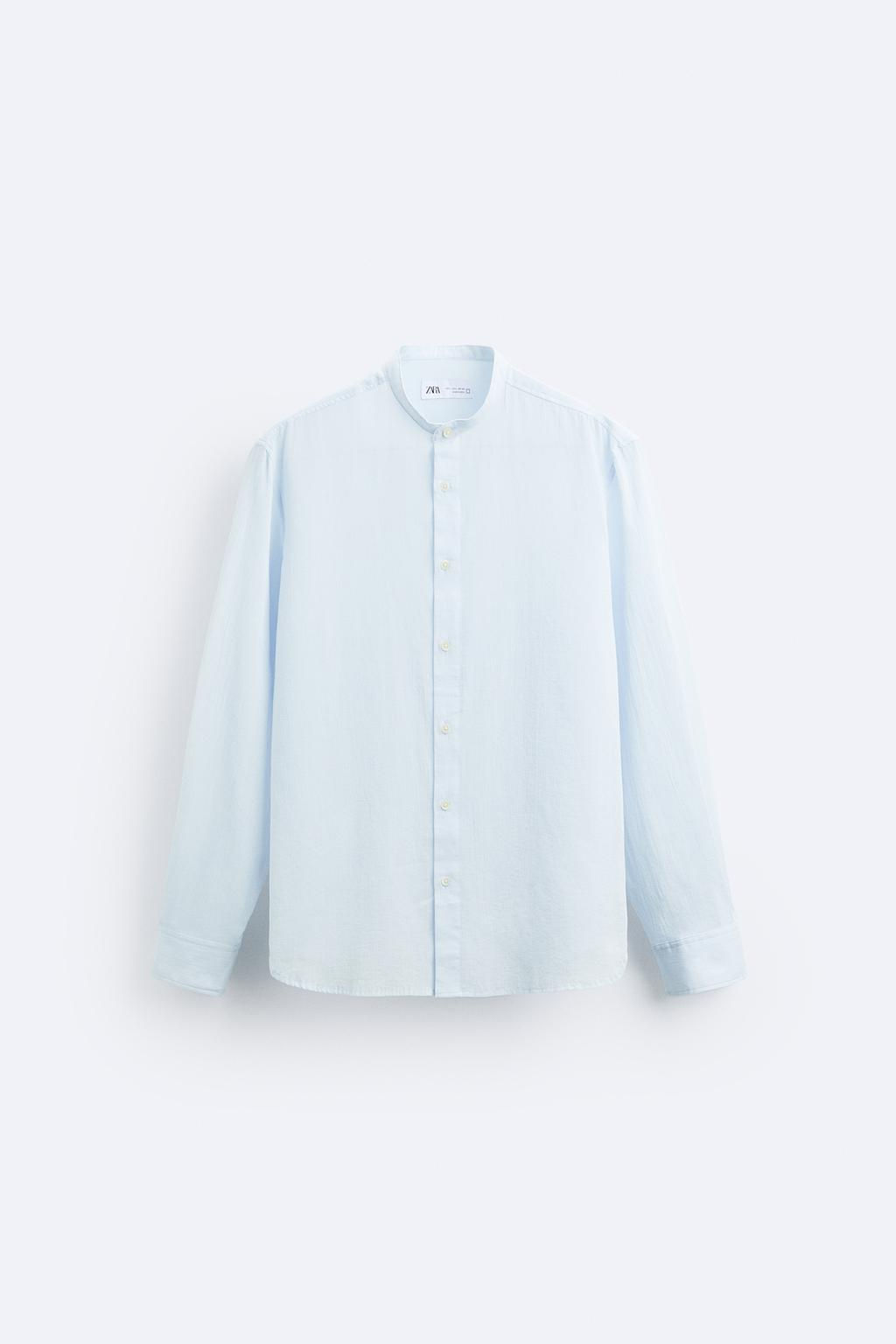 BURUSUK GORUNUMLU PAMUKLU GOMLEK - Zara фото 30