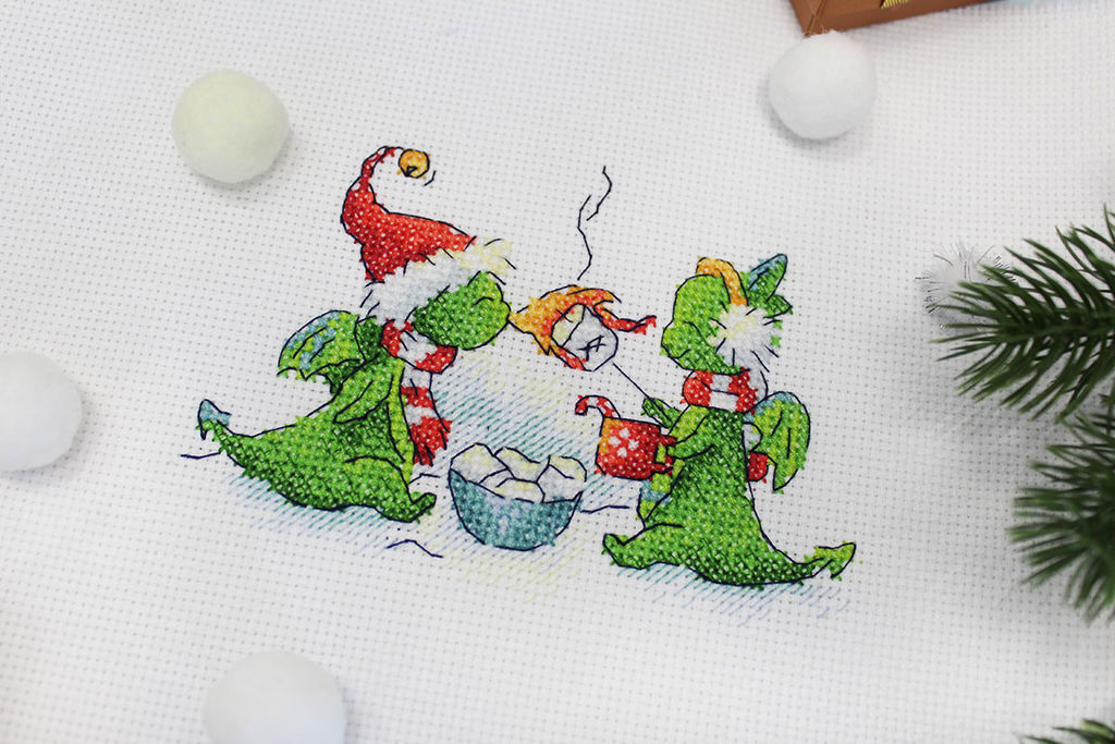 Набор для вышивания М.П.Студия М-755 Заходи на огонёк 9 х 13 см