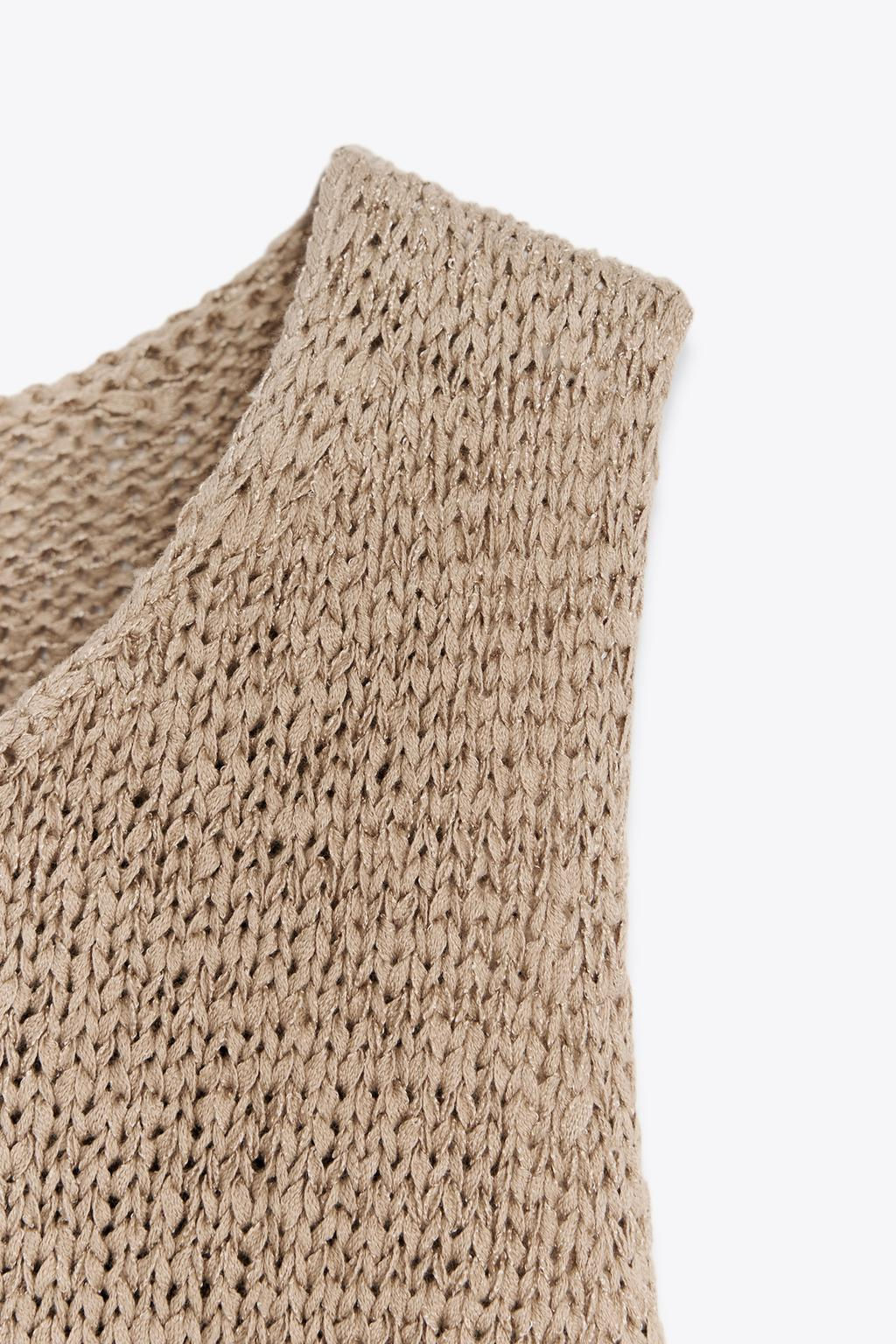 RUSTIC KNIT TOP - Zara фото 5