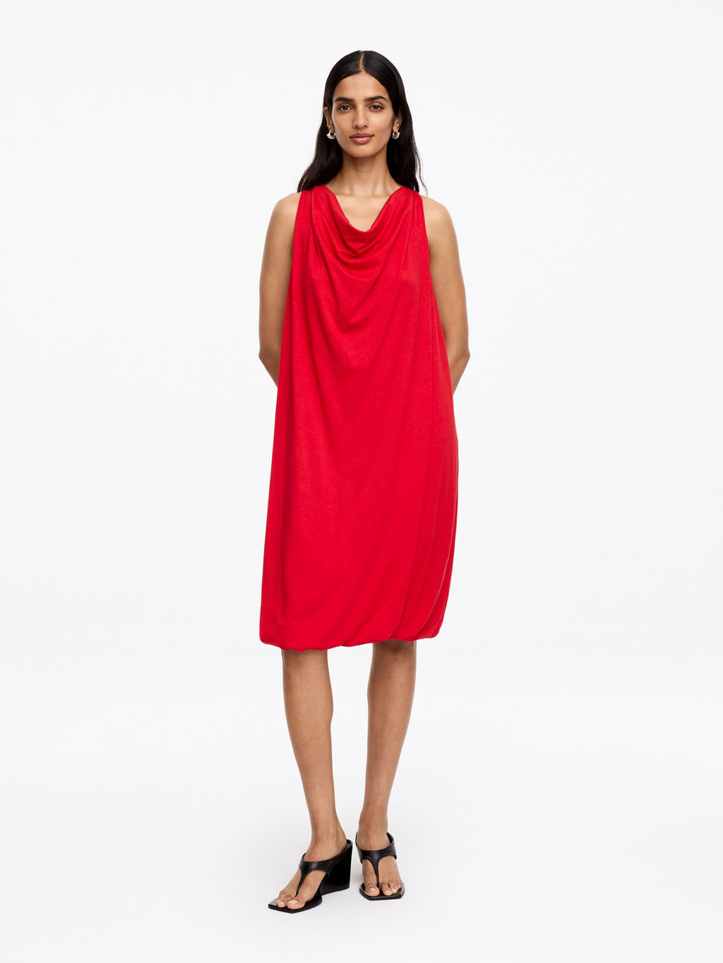 Vestido globo drapeado - H&m фото 2