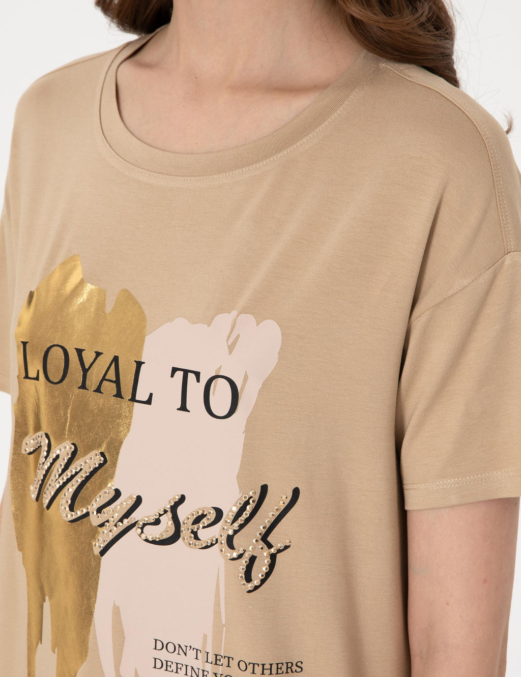 Bej Comfort Fit Ti__rt