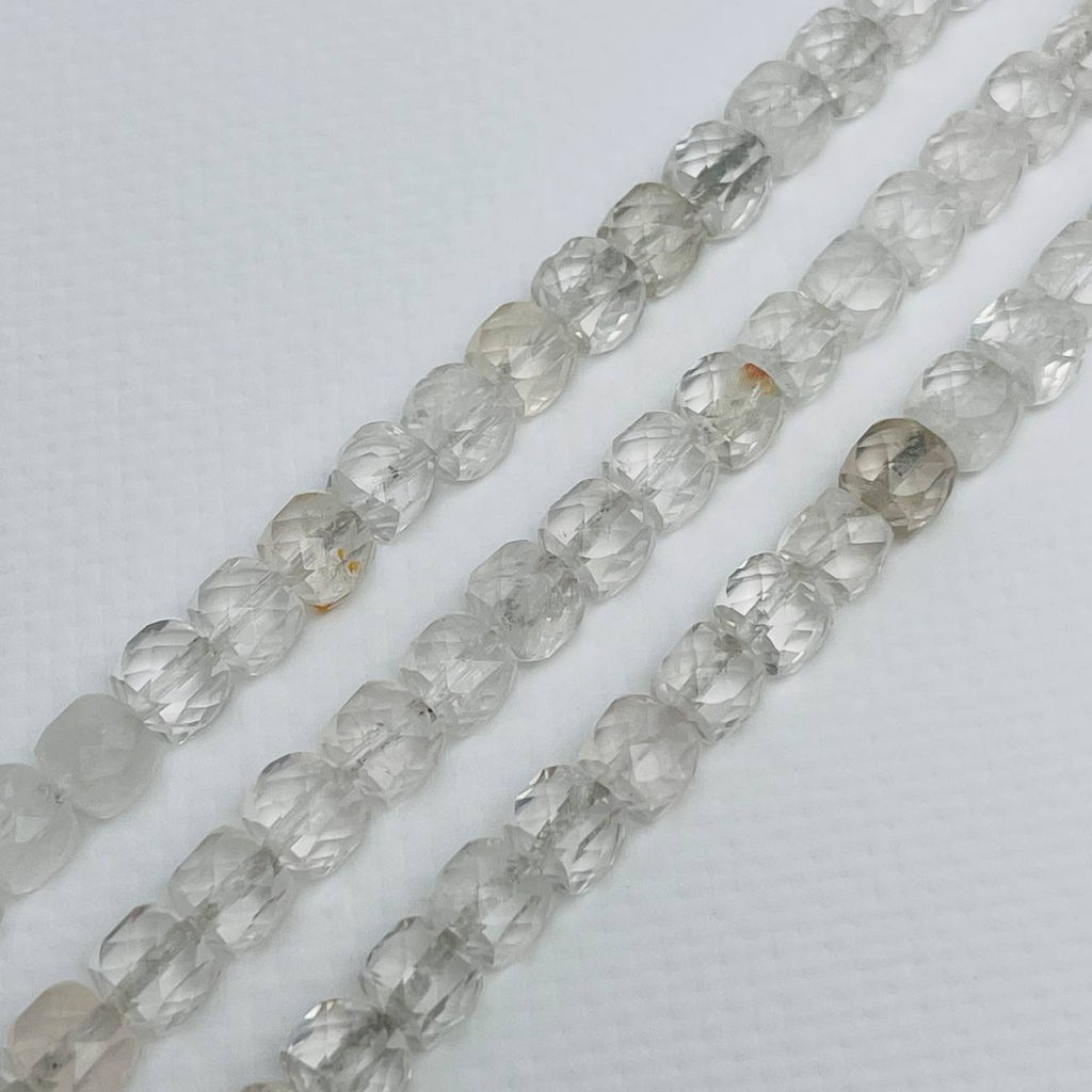 Бусины для украшений из Горного Хрусталя (50 бусин) 39 см