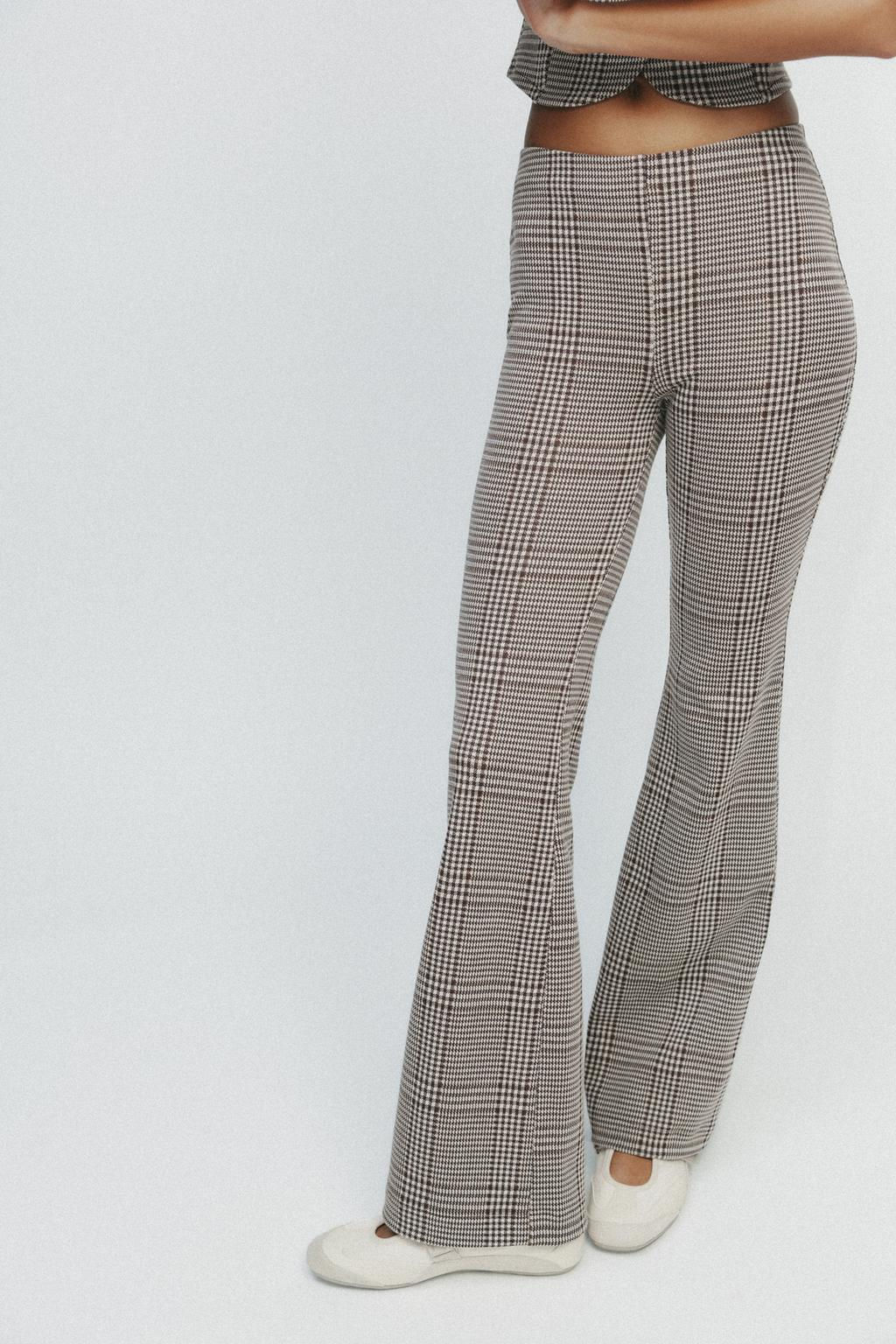 INTERLOCK BELL BOTTOM TROUSERS - Zara фото 9