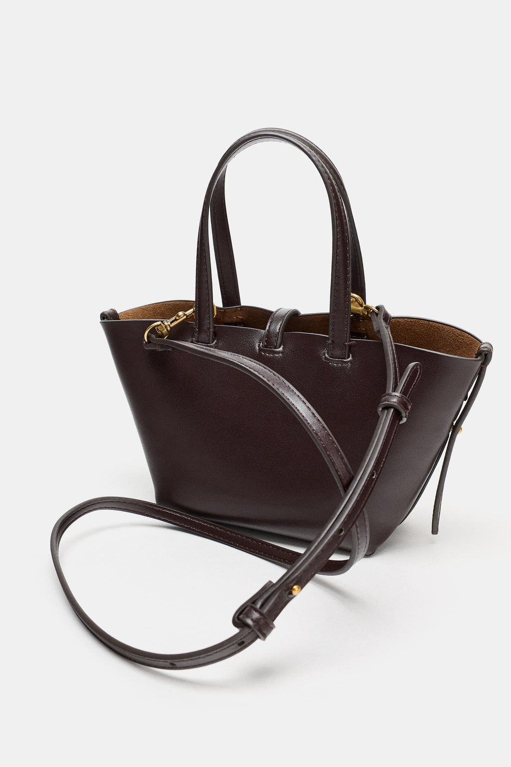 MINI SHOPPER CAPAZO / Rojo Burdeos - Zara фото 2