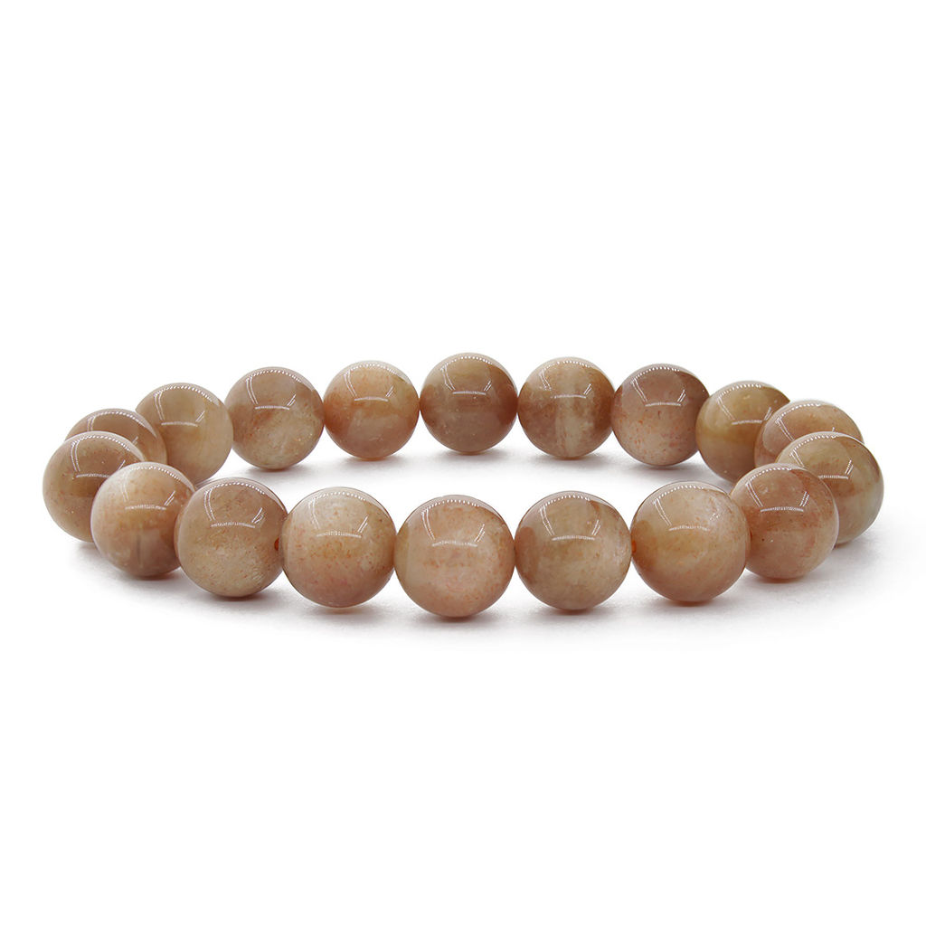 Солнечный камень (Индия) 10мм, браслет Классика, 17см