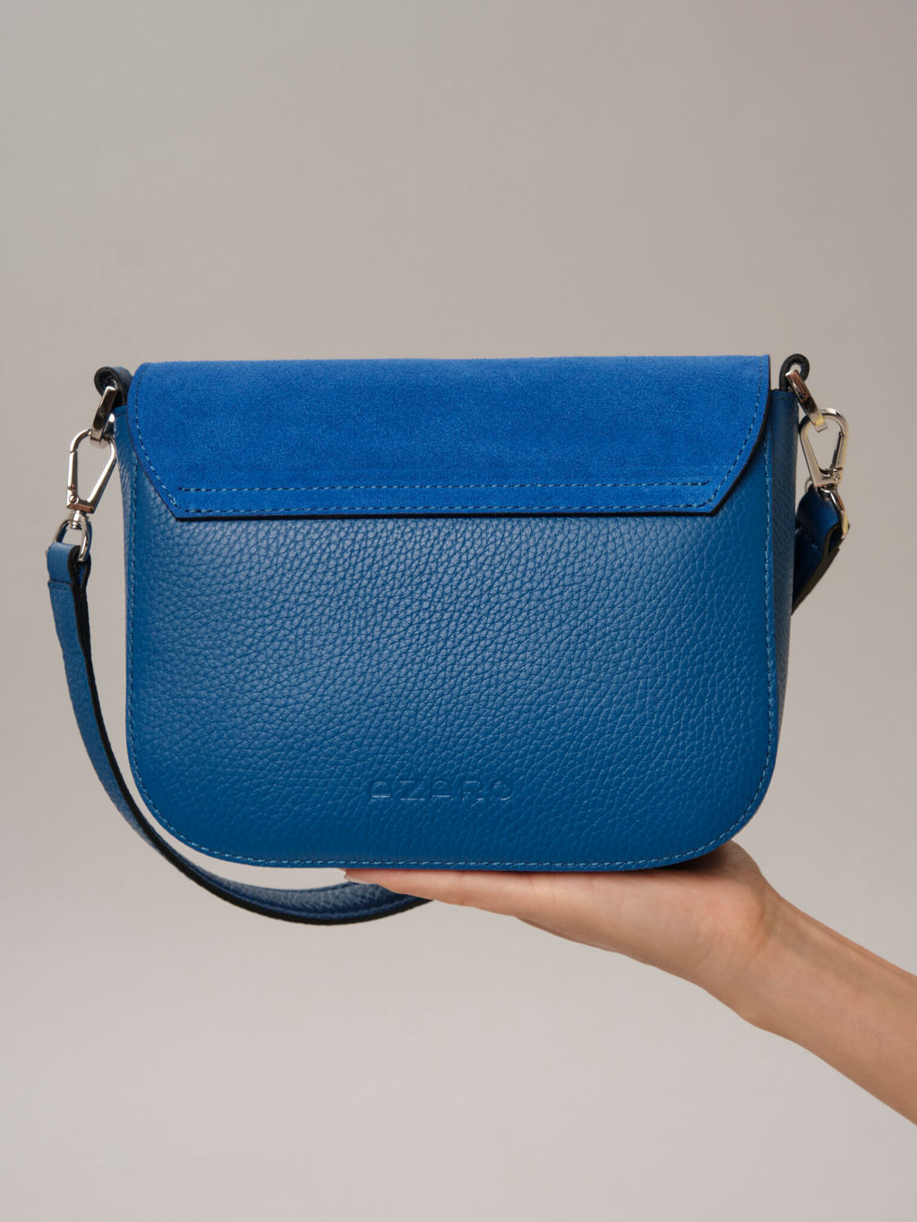 Сумка замшевая Azaro 30741 син.гуашь/сапфир