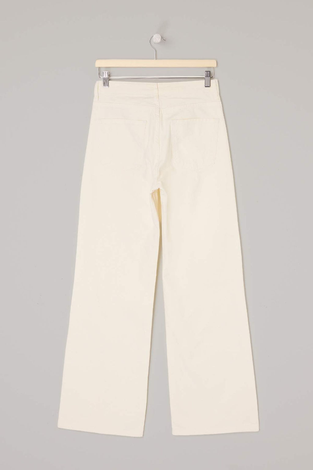 Beyaz Gabardin Basic Wide Leg/Genis Paca Pantolon TWOSS26PL00098 - Trendyolmilla фото 2