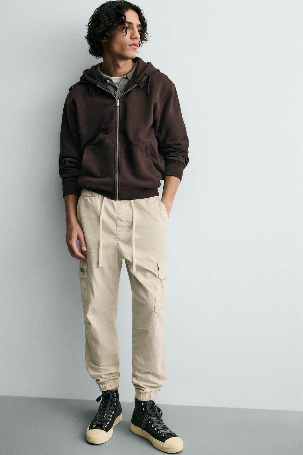 PANTAL?N CARGO SLIM FIT / Hielo - Zara фото 6