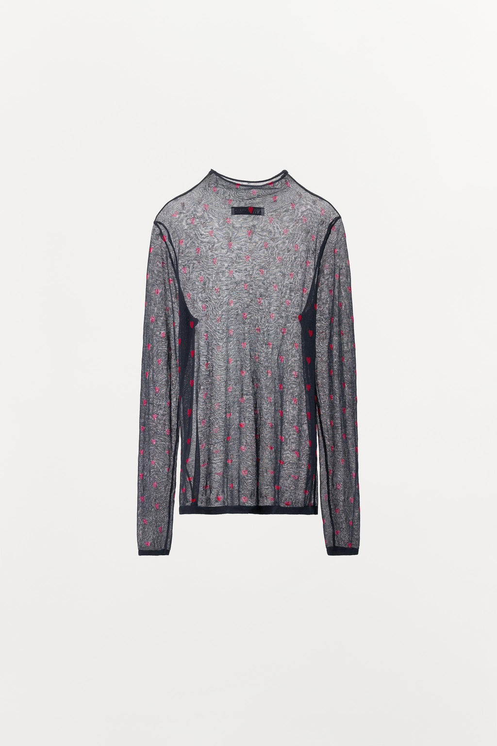 FINE KNIT TOP WITH HEARTS - Zara фото 6