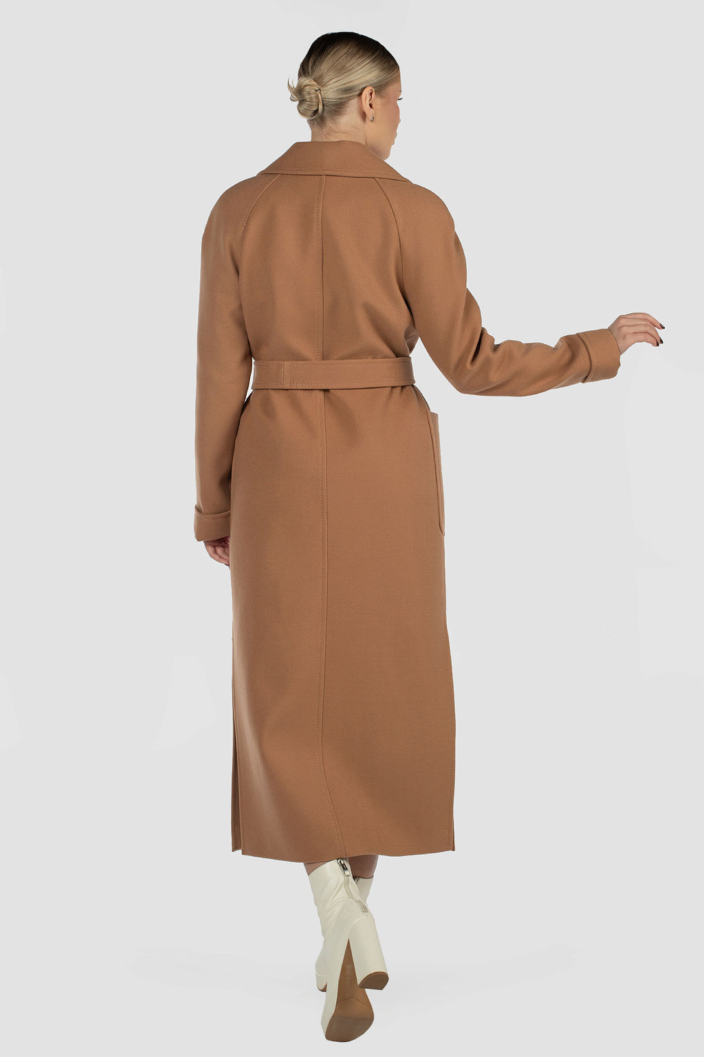 01-12046 Пальто женское демисезонное "Classic Reserve" (пояс)