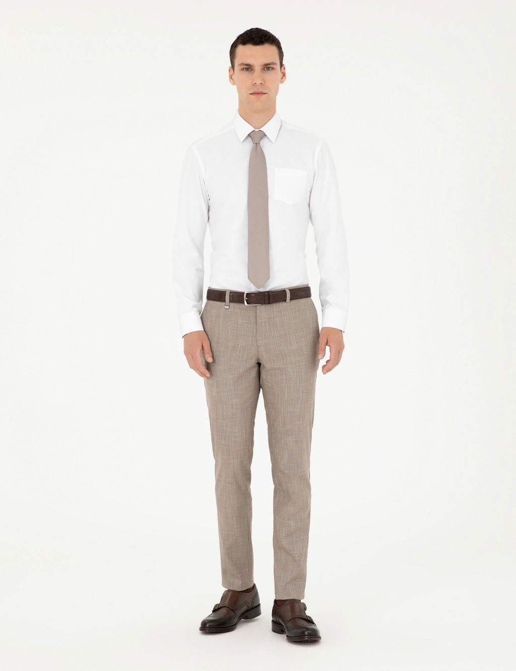 Bej Ex. Slim Fit Kuma_ Pantolon - Pierre cardin фото 3