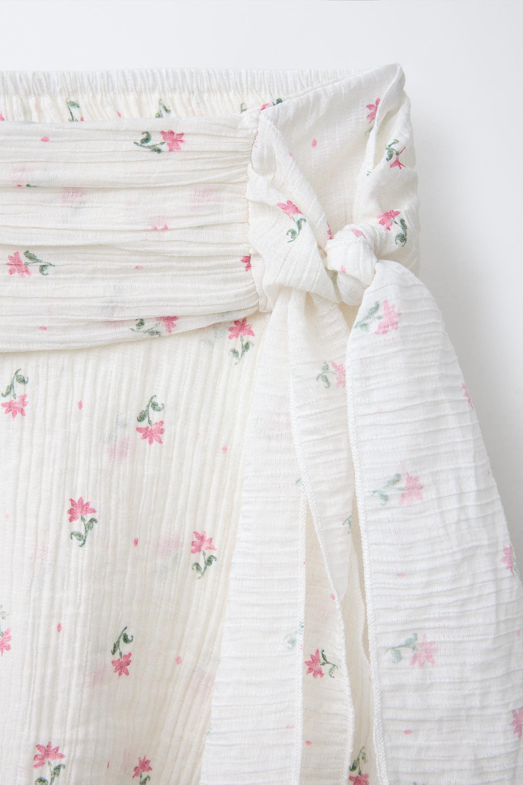 FLORAL RUFFLE BERMUDA SKORT - Zara фото 3