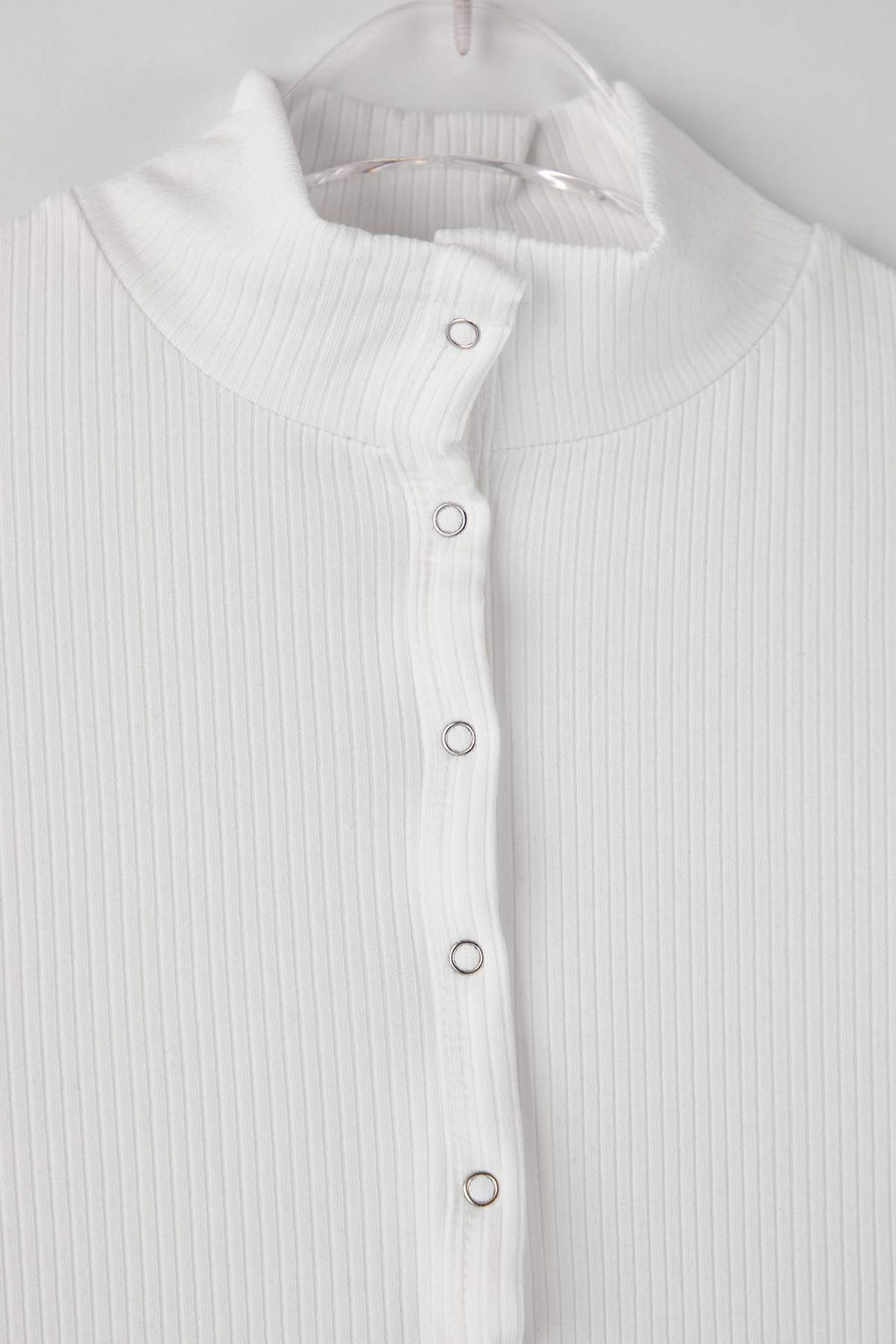 Ekru Onu Full C?tc?t Kapama Kaskorse Fitted/Vucuda Oturan Orme Bluz TWOAW26BZ00329 - Trendyolmilla фото 6