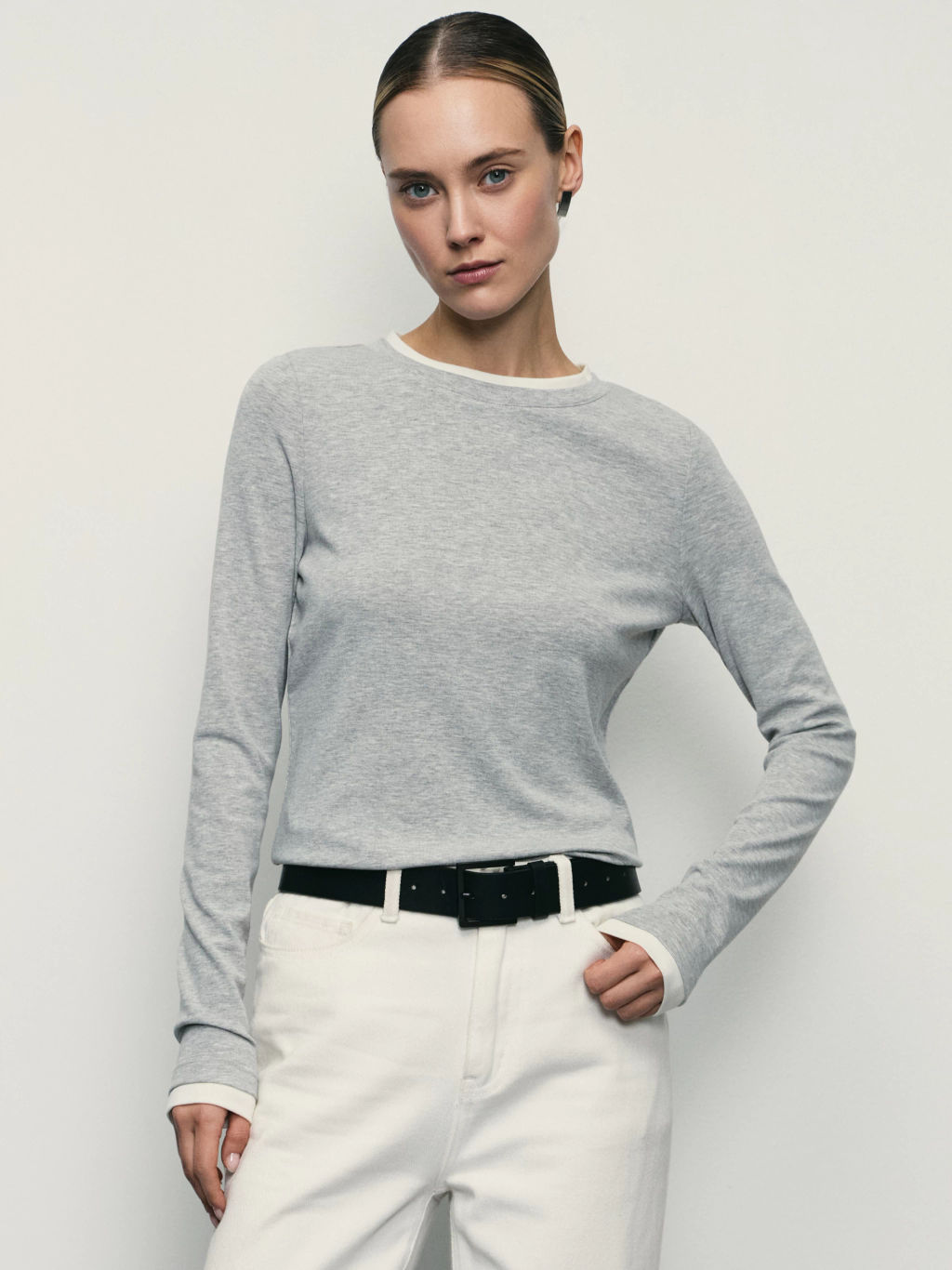 Ремень с черной металлической пряжкой / Zarina  фото 2