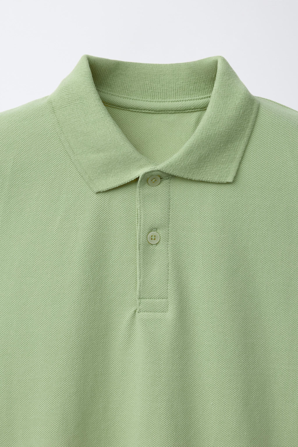 POLO B?SICO PIQU? / Verde medio - Zara фото 3