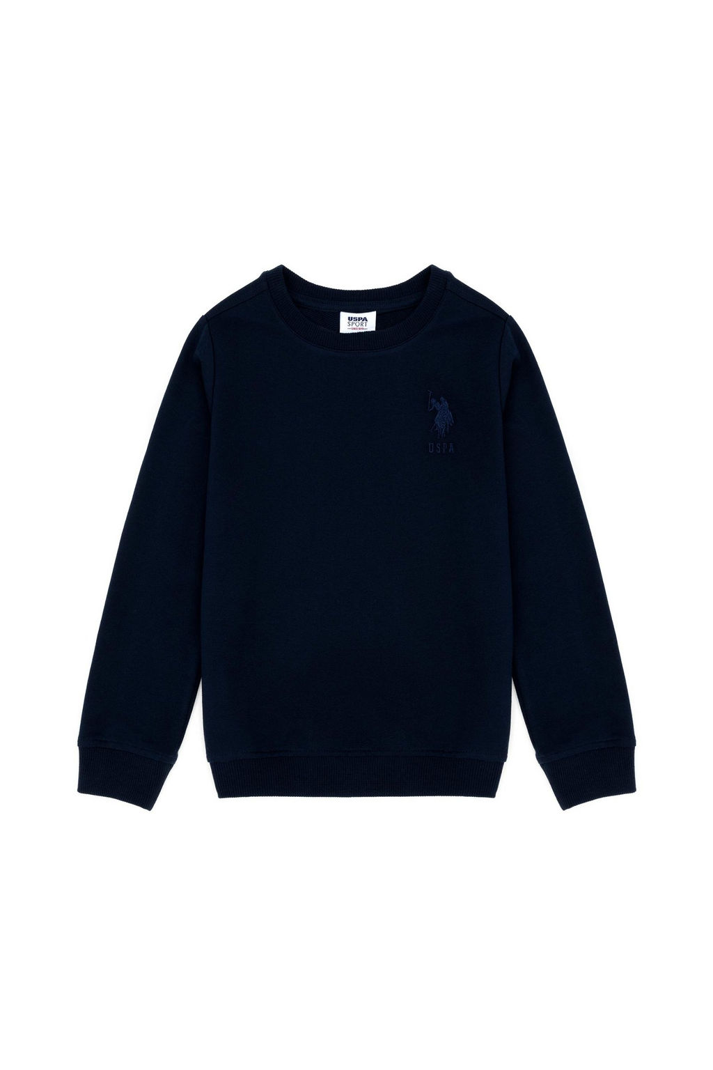 Базовый свитшот темно-синего цвета для мальчиков - U.s. polo assn фото 2