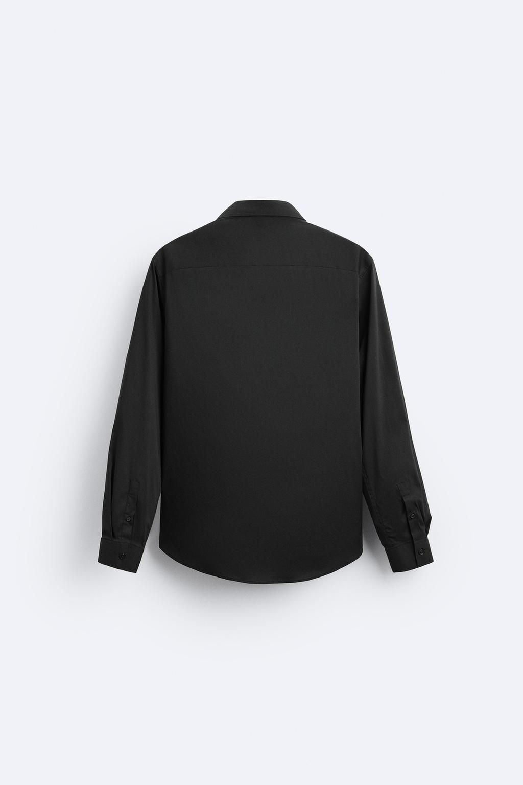 STRETCHY POPLIN SHIRT - Zara фото 7