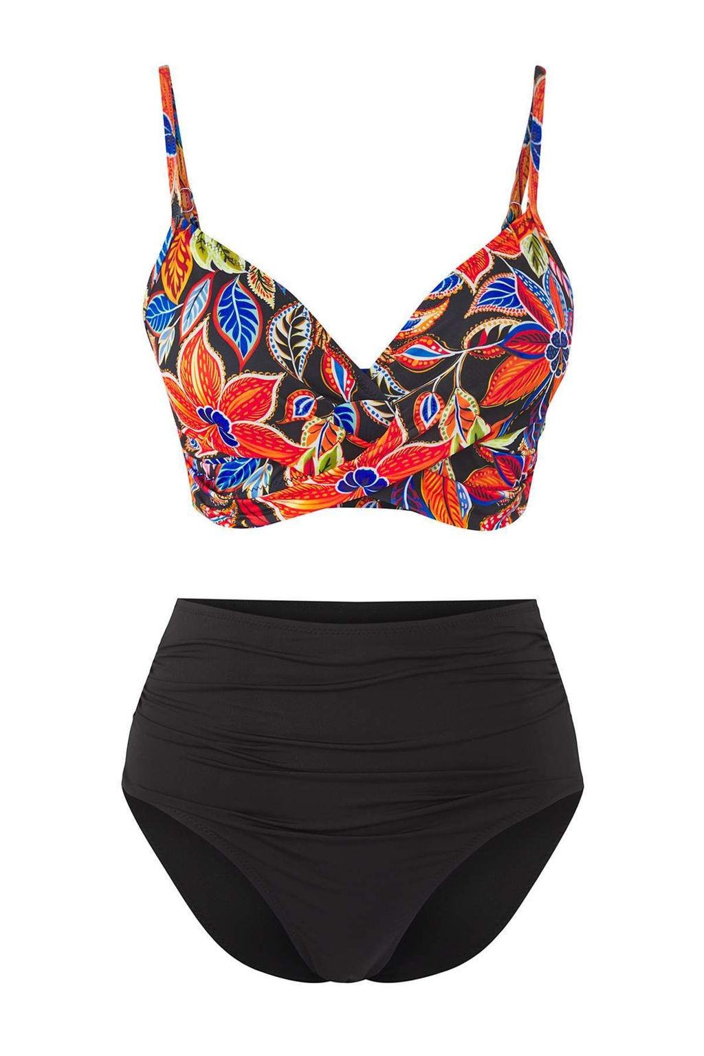 Cicek Desenli Yuksek Bel Bikini Tak?m? TBESS25BT00202 - Trendyolmilla фото 5