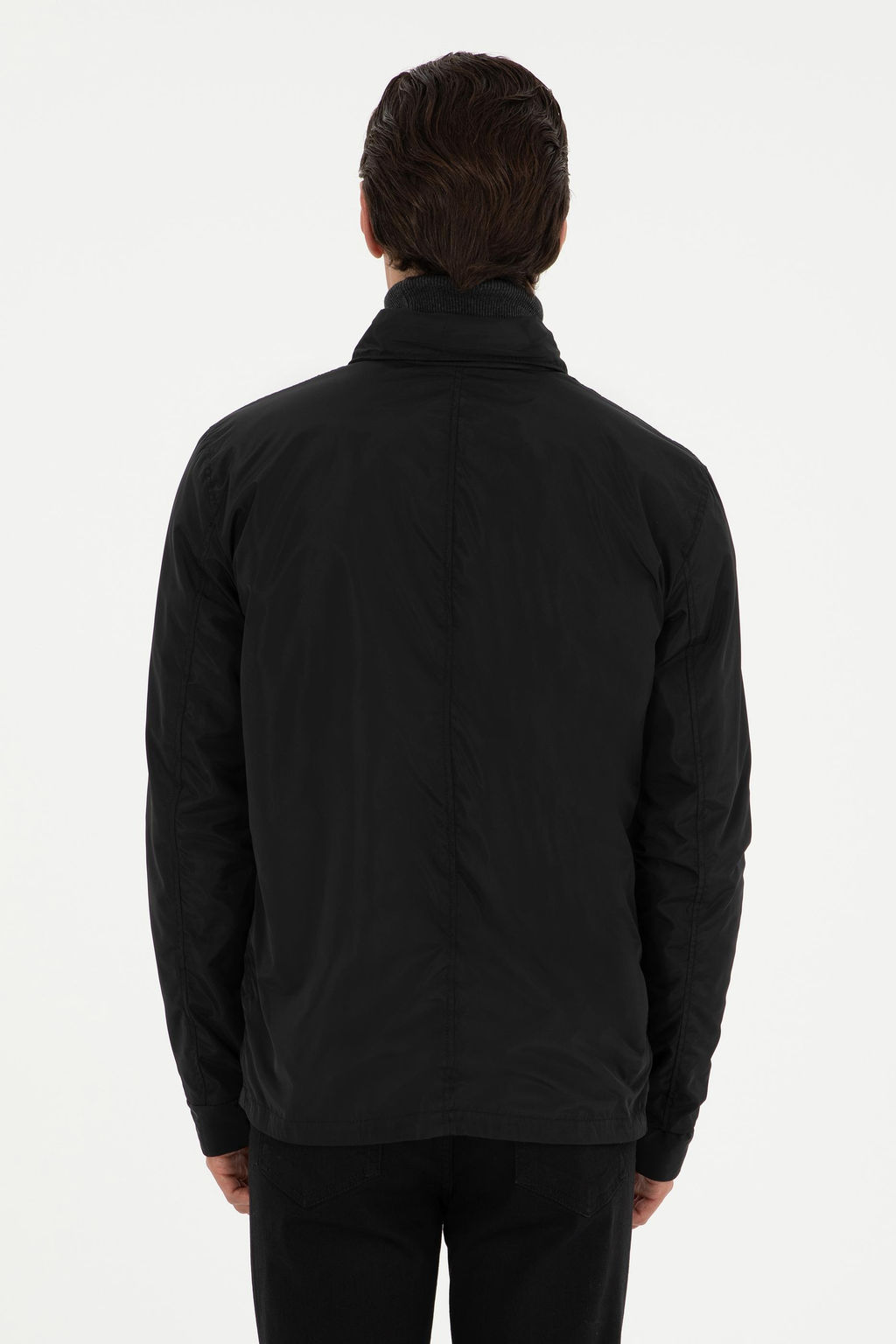 Мужская черная кожаная куртка Неожиданная скидка в корзине - U.s. polo assn фото 6