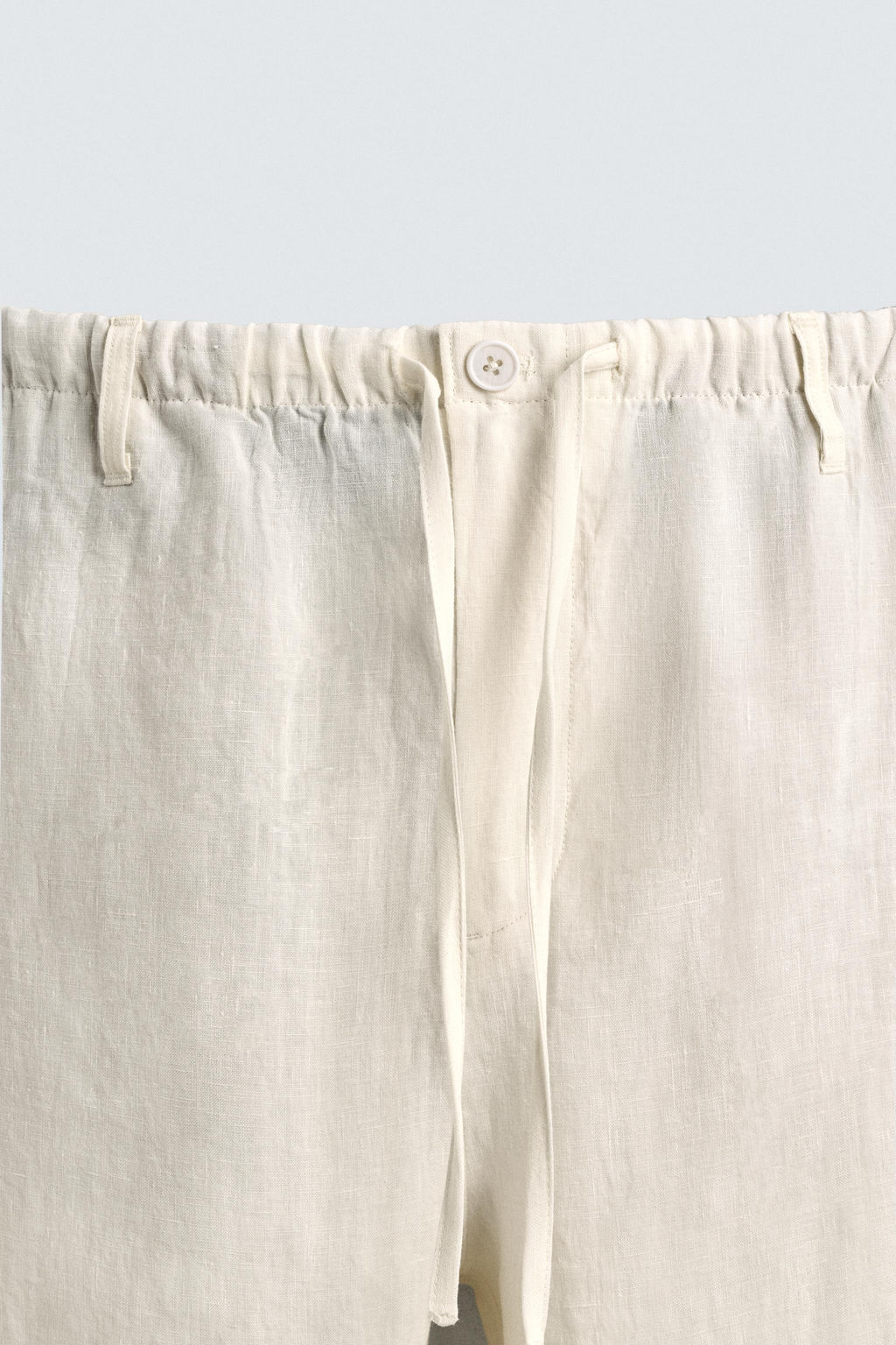 PANTAL?N RELAXED FIT 100% LINO / Crudo