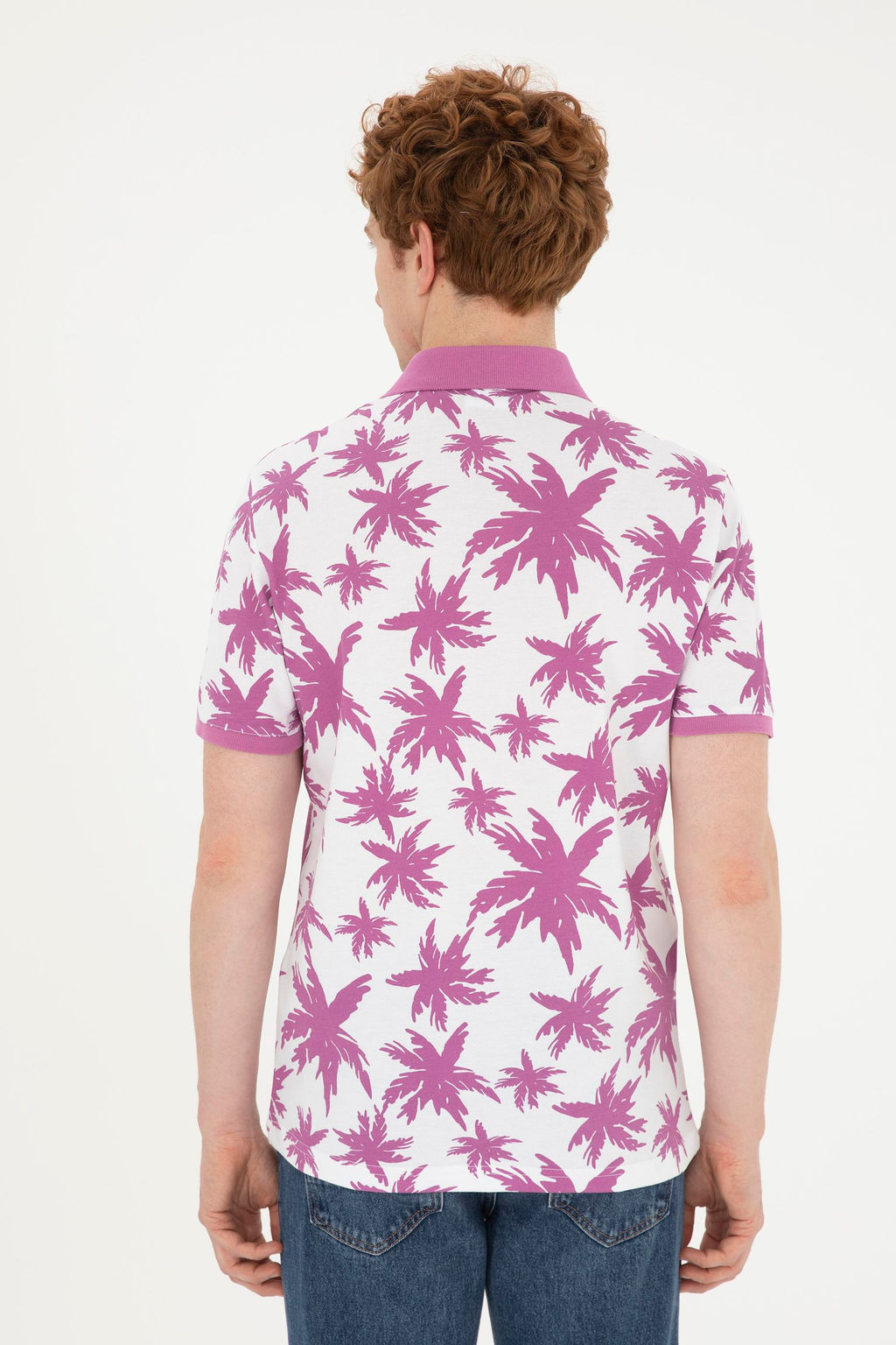 Мужская фиолетовая футболка Неожиданная скидка в корзине - U.s. polo assn фото 5