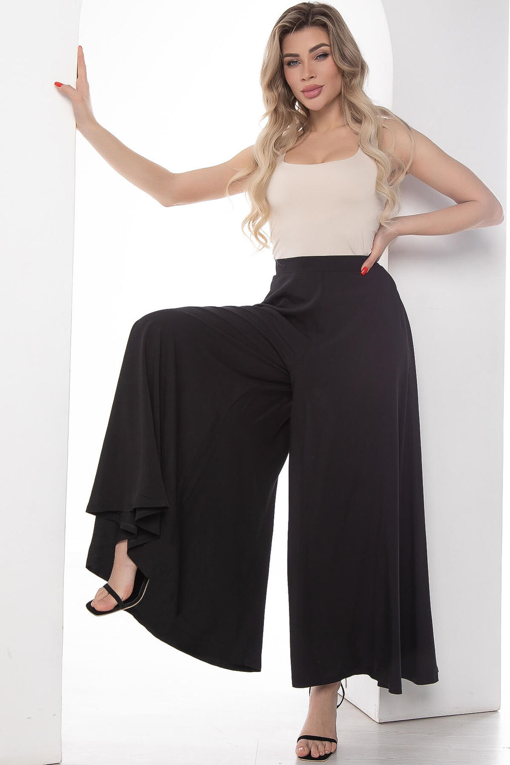 Брюки Камелия (черные) Б9091 - Lt collection фото 6