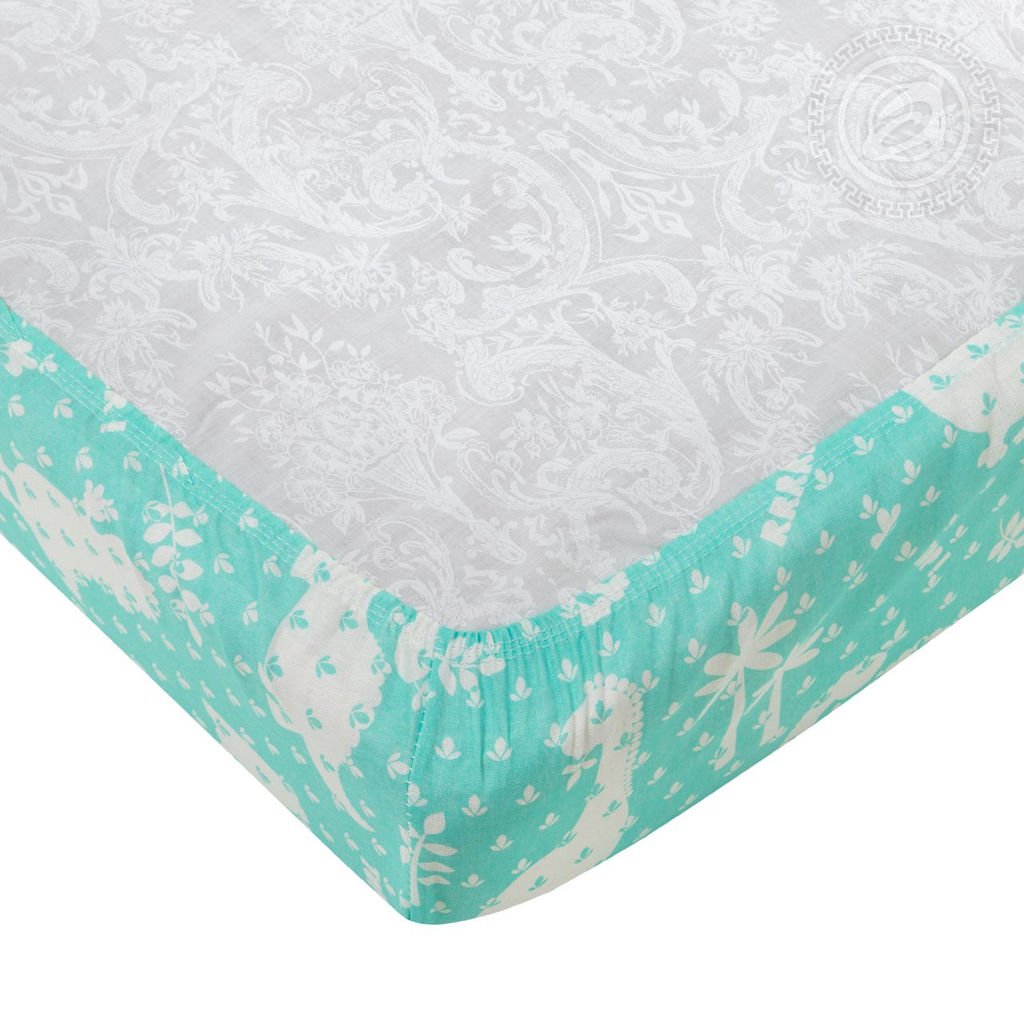 Динопарк Набор для новорожденных Динопарк/Борта:6шт; Подушка:1 шт-40*60; Наволочка(клапан):1шт.-40*60; Простыня на резинке:1шт.-120*60; Одеяло:1шт.-110*90; Пододеяльник:1шт.-110*90 Набор в кроватку (бязь) - Артпостелька фото 7