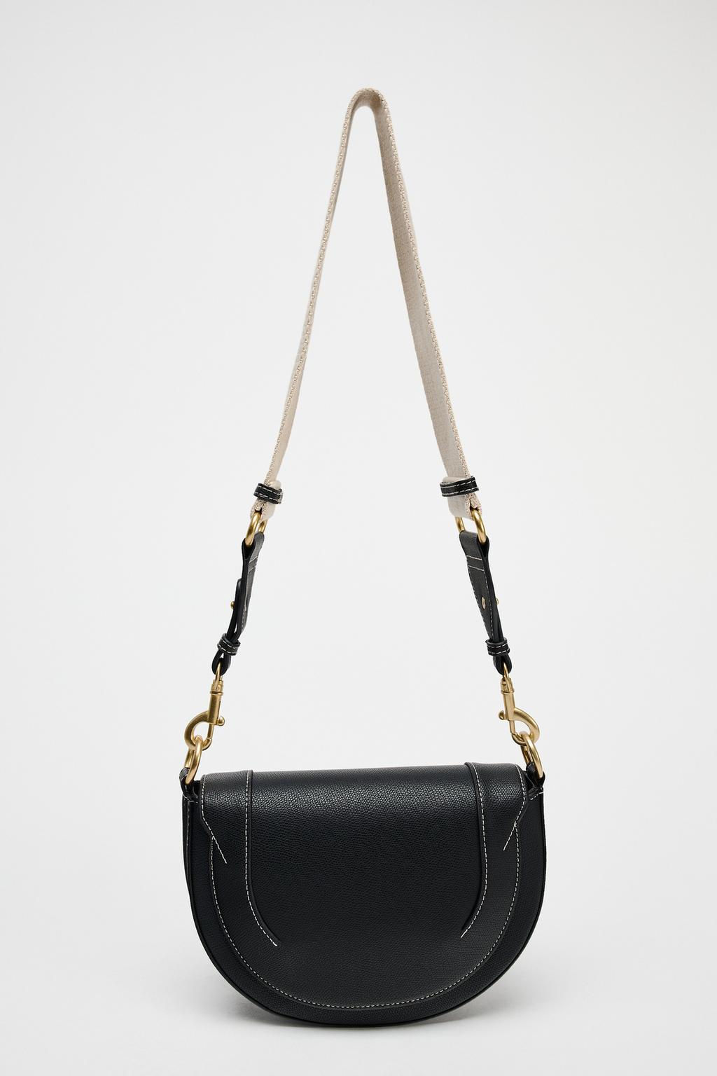 CONTRAST TOPSTITCHING CROSSBODY BAG - Zara фото 16
