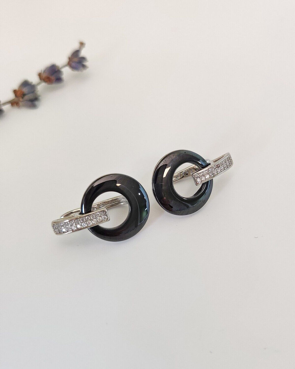 Серьги с керамикой