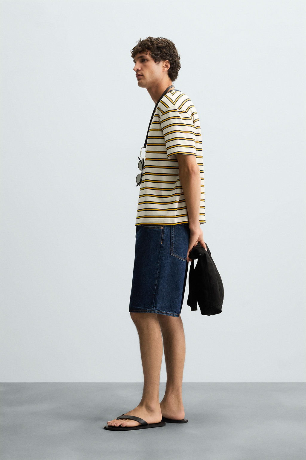 STRIPED JACQUARD T-SHIRT - Zara фото 4