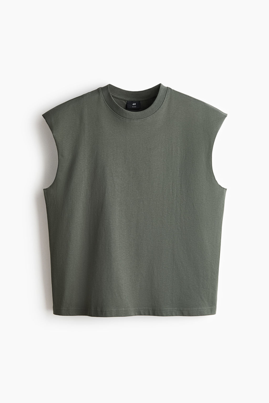 Camiseta sin mangas en algod?n Relaxed Fit - H&m фото 3