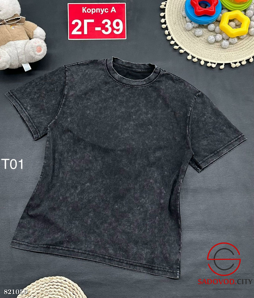 Футболка для девочки однотонная