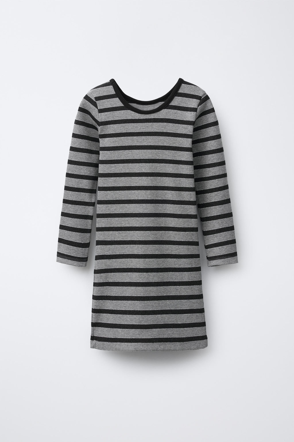 SHINY STRIPED RIBBED DRESS - Zara фото 2