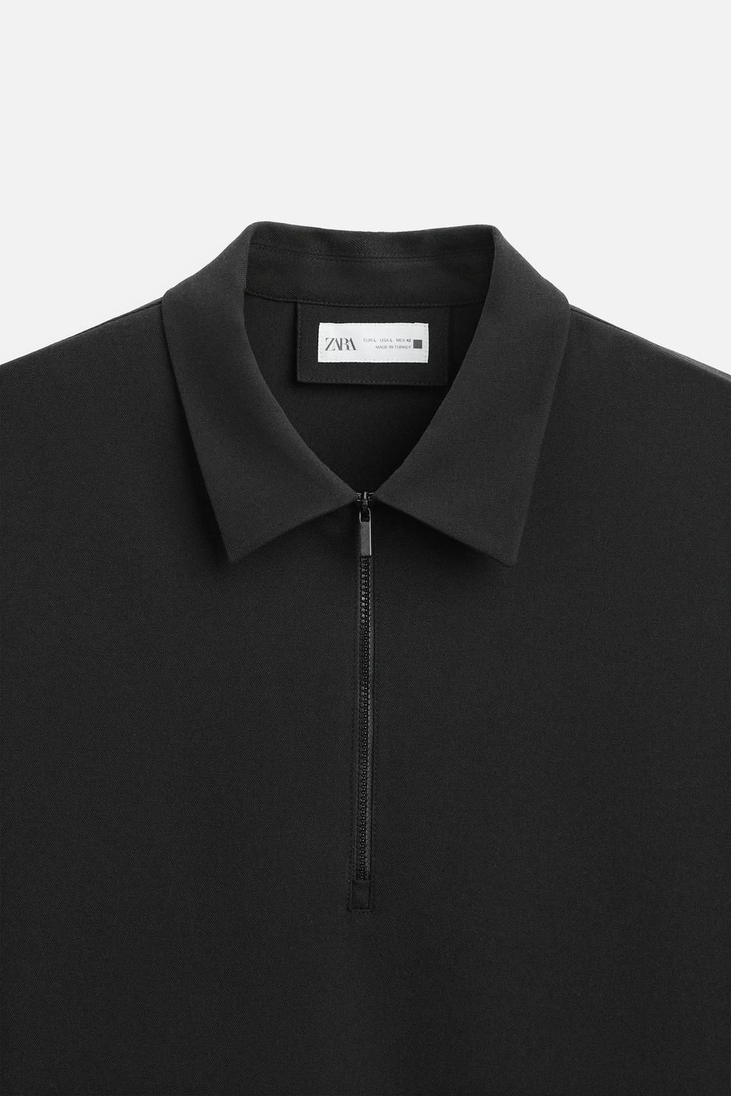 ZIPPED POLO SHIRT - Zara фото 36