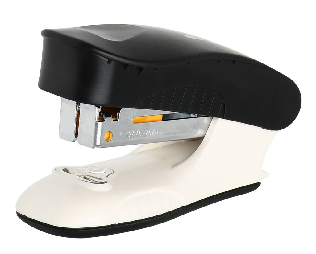 Степлер INFORMAT ERGONOMICS №24/6, 26/6 до 15 листов, пластик, черный